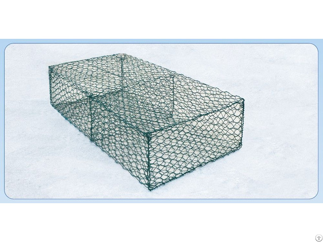 Galvanized Gabion Mesh Box Basket Stone Cage Woven Iron Wire Net