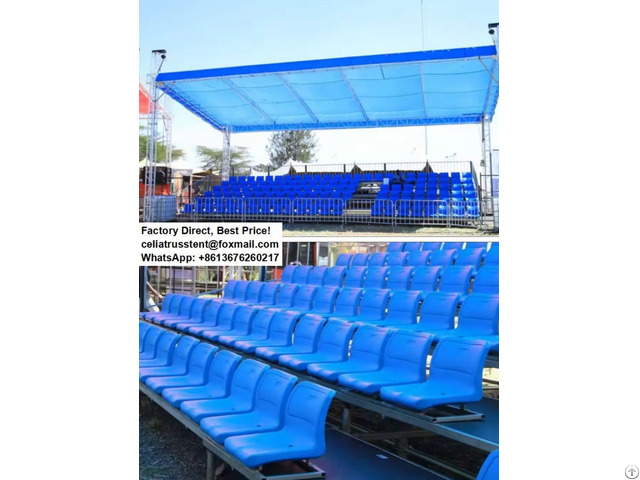 Factory Customized Steel Bleachers Seat For Outdoor Playground Spectator Seats