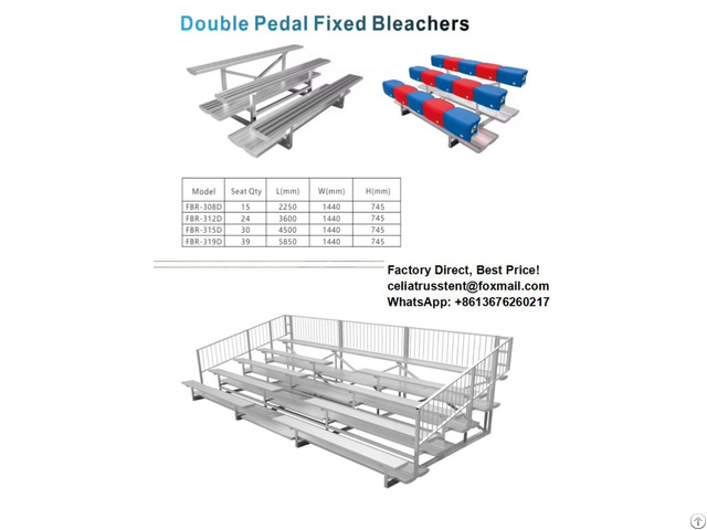 Aluminum Structure Bleachers Seats With Plastic Chairs Supplier From China