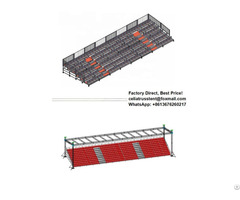 Movable Spectator Grandstand Seating With Tent Roof Shade