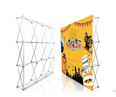 Tension Fabric Pop Up Display Stand For Trade Show Backdrop