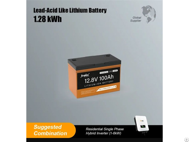 Lead Acid Like Lithium Battery 1 28 2 56 Kwh