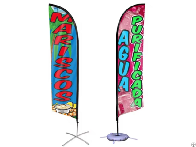 Beach Feather Teardrop Advertising Custom Flags