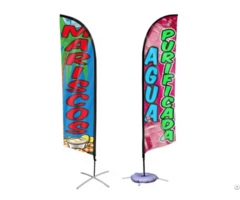 Beach Feather Teardrop Advertising Custom Flags