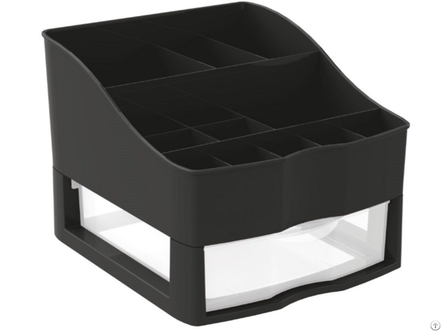 Black Makeup Cosmetic Organizer, 1 Drawer