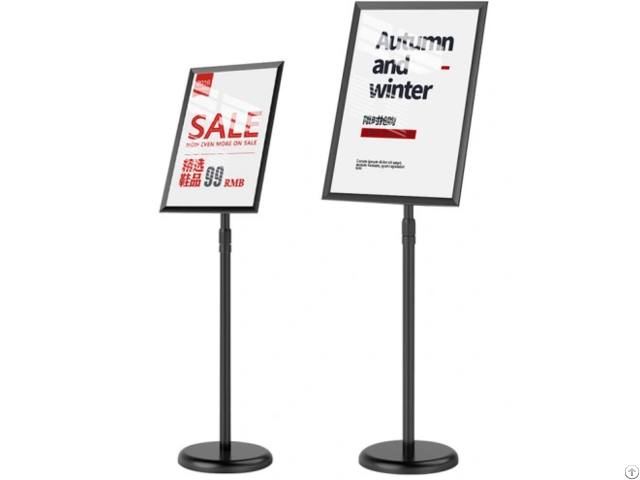 Signs Stand Adjustable Pedestal Sign Holder Stands Snap Open Frame