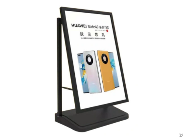 Water Base Sidewalk Sign Slide In Frame Windproof Poster Stand