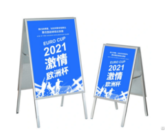 A Frame Poster Stand Snap Open Aluminum Sidewalk Sign Double Sided