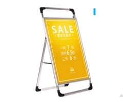 Single Sided Aluminum A Frame Poster Stand Outdoor Pavement Sign
