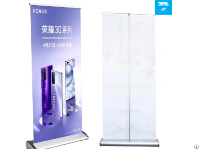 Teardrop Retractable Banners Wide Aluminum Roll Up Banner Stand