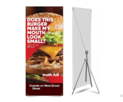 Adjustable Durable Aluminum Alloy X Banner Stand For Trade Show