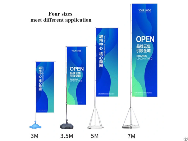 Outdoor Water Based Flag Pole Stand Custom Falgs