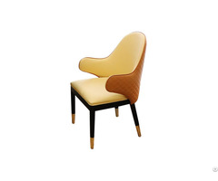 Pu Leather Dining Chair Upholstered With High Backrest