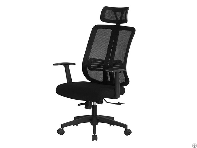 Black Mesh Office Chair With Tilt System