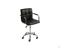 Leather Swivel Arm Office Chair