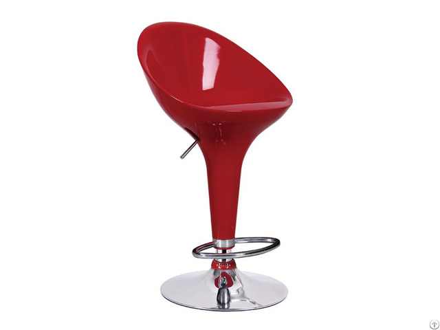 Adjustable Plastic Bar Chair With Slip Ons