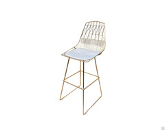 Outdoor Wire Chair With Seat Cushion