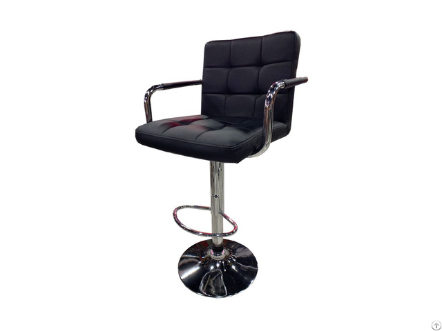 Leather Swivel Lift Armbar Chair