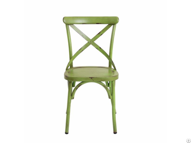 Heavy Duty X Cross Back Dining Chairs