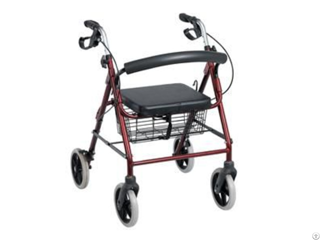 Light Weight Safety Aluminum Rollator With Basket