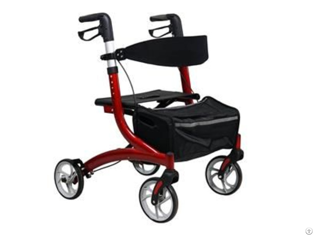 Deluxe Rollator Walker For Folding With Seat