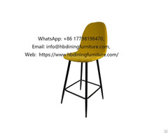 Fabric High Bar Chair Solid Color Legs