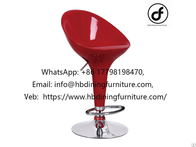 Adjustable Plastic Bar Chair With