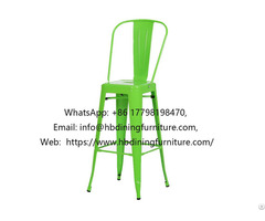 Colored Iron High Stool Bar Chair Metal