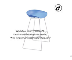 Counter Height Stool Chairs Metal Frame Colourful Seat