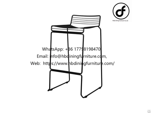 Rectangular Multicolor Wire Bar Chair Db W06