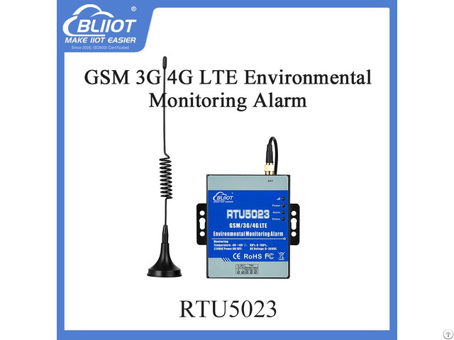 Alarm Controller With Temperature And Humidity Sensor Inputs For Environmental Monitoring Rtu5023