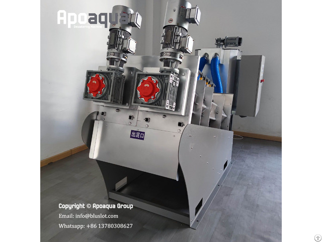 Hospital Sludge Multi Disc Screw Press By Apoaqua