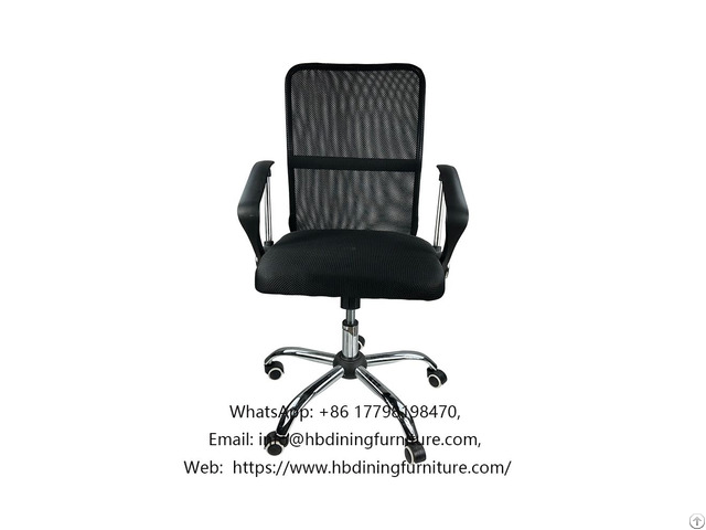 Office Chair With Black Mesh Five Claw