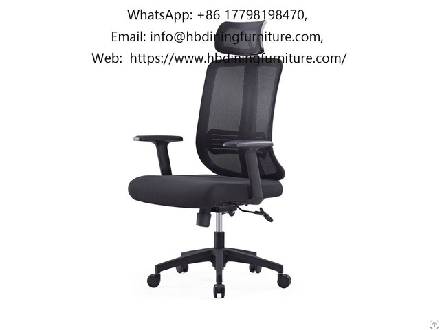 Black Mesh Lift Office Chair With Tilt System