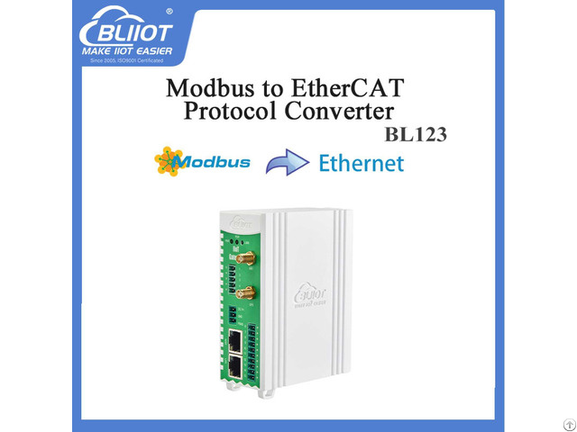 Bl123 3 Channel Rj45 Ports Modbus To Ethercat Protocol Gateway For Industrial Automation