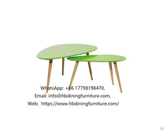 Mdf Coffee Table Low Triangular Wooden Legs Dt M18