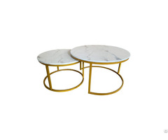 Marble Coffee Table Combination Living Room Metal Legs Dt S05