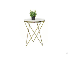 Gold Iron Metal Coffee Corner Side Table Dt S01