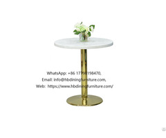 Mdf Table With Iron Legs And Disc Base Dt M52