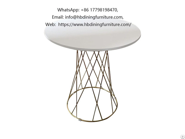 Metal Leg Mdf Round Side Tables Coffee Table Dt M66