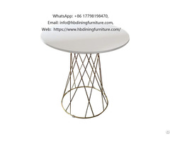 Metal Leg Mdf Round Side Tables Coffee Table Dt M66