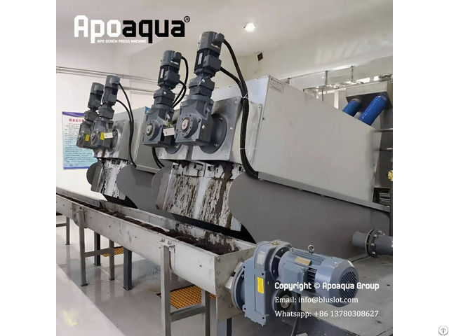 Apoaqua Pig Wastewater Dewatering Screw Press Machine For Sale