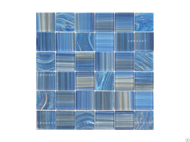 Blue Glass Pool Tiles