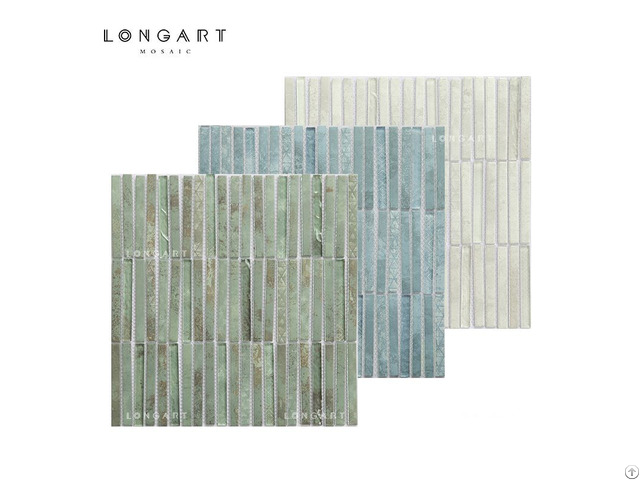 Inkjet Bamboo Glass Mosaic Tile