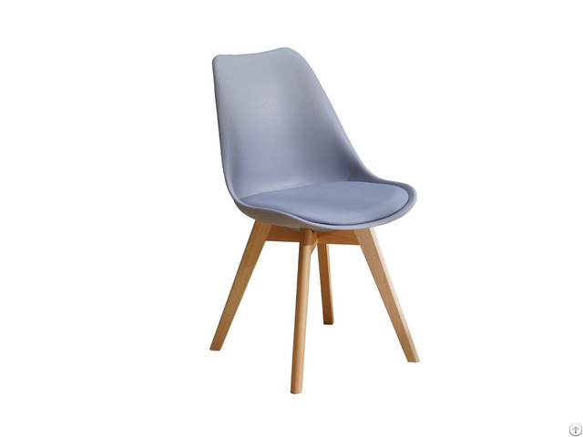 Plastic Combined With Wood Dining Chairs Dc P03