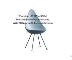 Drop Shaped Plastic Metal Leg Chair Dc P12