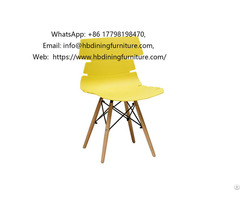 Plastic Beech Dining Chair With Backrest Dc P18