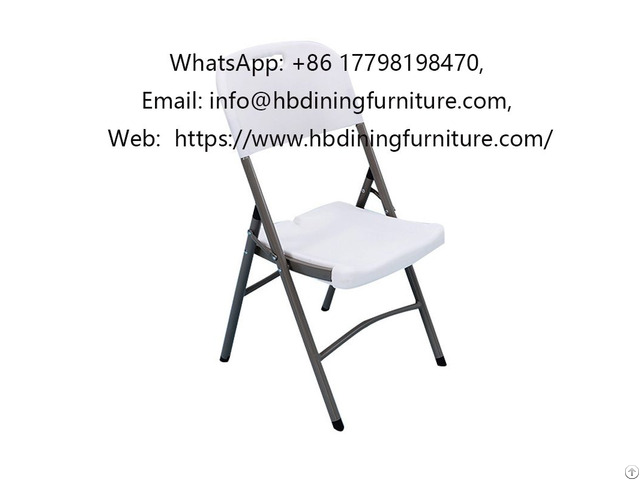 Plastic Iron Pipe Folding Chair Dc P80