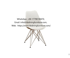 Plastic Dining Chair With Thin Iron Legs Dc P03m