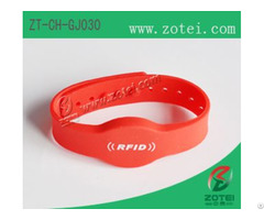 Concave Convex Button Rfid Silicone Wristband